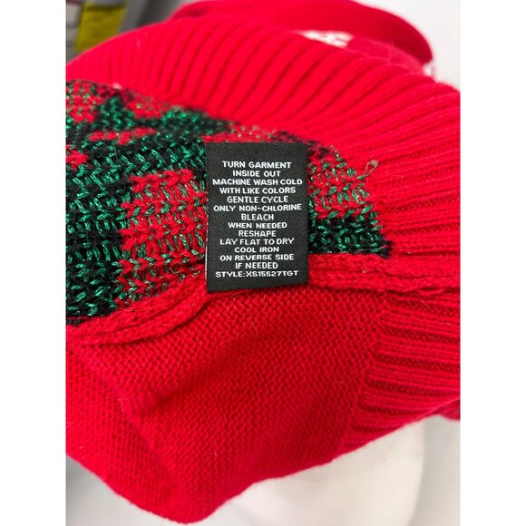 33 Degrees Llama Ugly Christmas Sweater XXL Red & Green Acrylic/Polyester - Picture 9 of 12